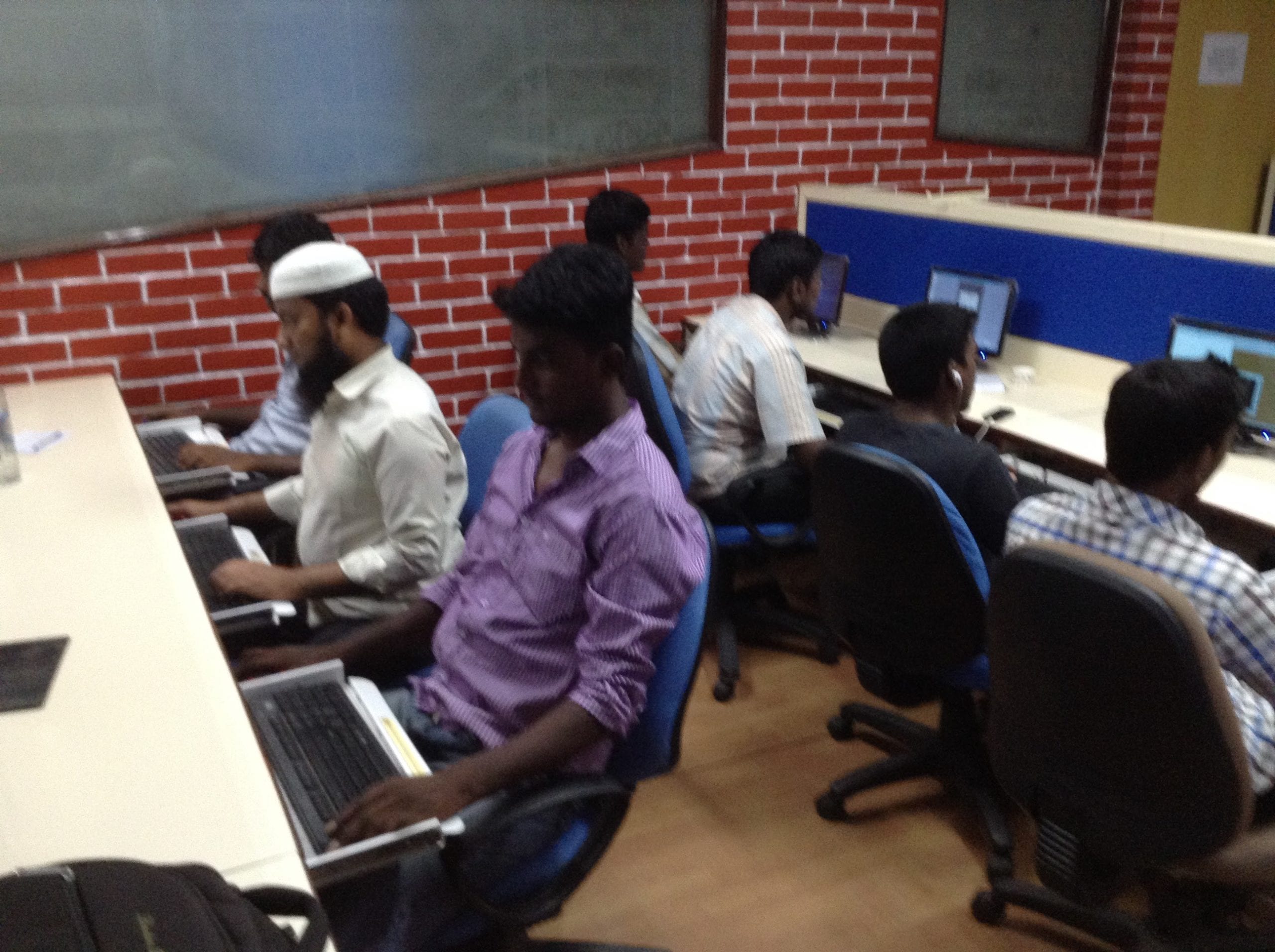 Students in soft skills training