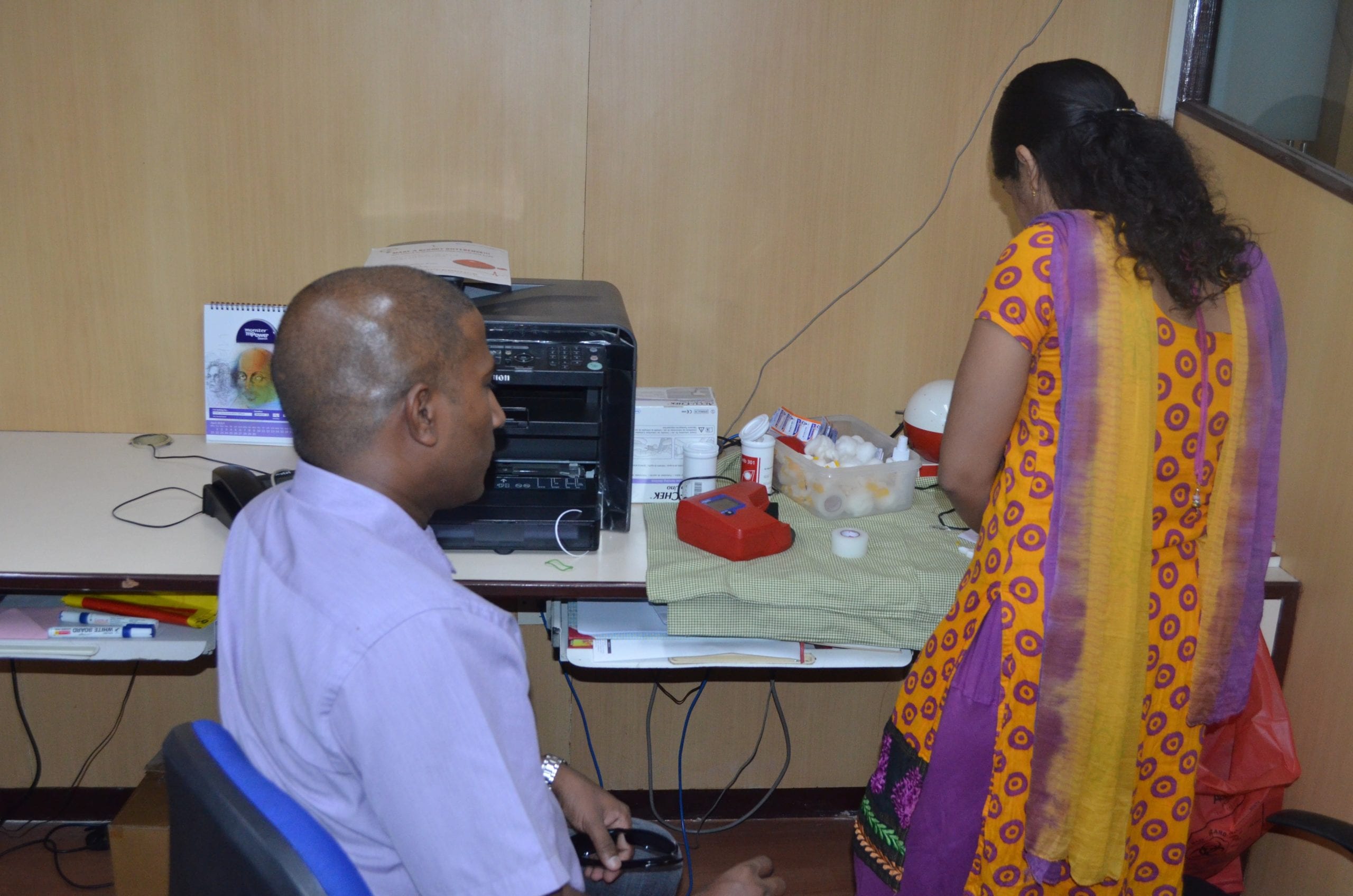 Blood donation volunteers